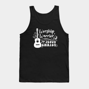 Worship Warrior For Jesus Christ - Christian Worship Design Tank Top